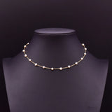 Fresh Water Pearl Charm Necklace for Women Wedding Gift