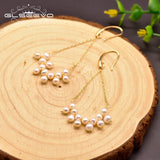 GLSEEVO Fresh Water Pearl Dangle Earrings GE0503