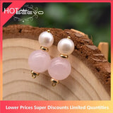 Fresh Water Pearl Drop Earring Wedding Crystal Minimalist Earring