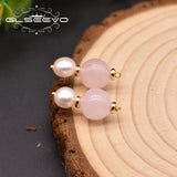 Fresh Water Pearl Drop Earring Wedding Crystal Minimalist Earring