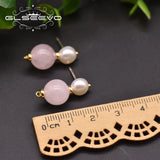 Fresh Water Pearl Drop Earring Wedding Crystal Minimalist Earring
