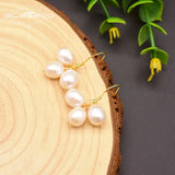 Freshwater Pearl Drop Earrings Minimalist Jewelry GE0777
