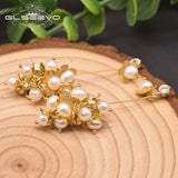 Fresh Water Pearl Grape Flower Shape Drop Earrings For Women