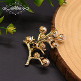 Freshwater Pearl Tree Brooch Pins Women Girls Baby Party Jewelry