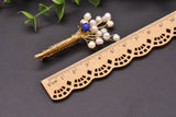 Natural Fresh Water Pearl Women's Flower Brooch Pin Fine Jewelry