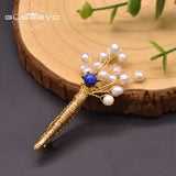 Natural Fresh Water Pearl Women's Flower Brooch Pin Fine Jewelry