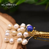 Natural Fresh Water Pearl Women's Flower Brooch Pin Fine Jewelry