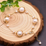 Natural Fresh Water Pearls Bracelets for Wedding Party GB0212