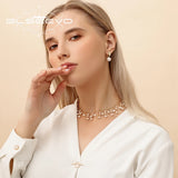 Natural Fresh Water Small Pearl Necklace Wedding Engagement Choker GN0224