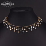 Natural Fresh Water Small Pearl Necklace Wedding Engagement Choker GN0224
