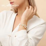 Tahitian Pearl Flower Bracelet Fine Jewelry GB0184