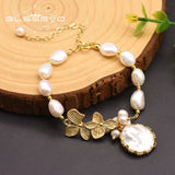 Tahitian Pearl Flower Bracelet Fine Jewelry GB0184