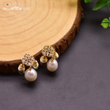 Baroque Pearl 925 Silver Earrings Wedding Gift Jewelry GE0928A
