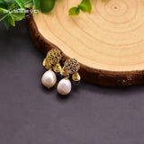 Baroque Pearl 925 Silver Earrings Wedding Gift Jewelry GE0928A