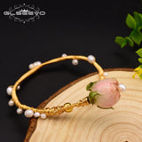 Freshwater Pearl Bracelet Woman Adjustable Flower Wedding Gift
