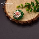 Baroque Pearl Brooch Coral Flower High-end Jewelry