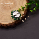 Baroque Pearl Brooch Coral Flower High-end Jewelry