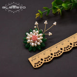 Baroque Pearl Brooch Coral Flower High-end Jewelry