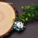 Freshwater Pearl Brooch Wedding Turquoise Flowers Jewelry
