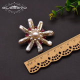 Baroque Pearl Brooch Red Zircon Wedding Gift
