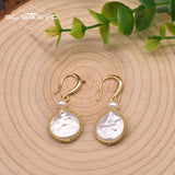Baroque Pearl Drop Earrings 18k Plated Personalized Jewelry