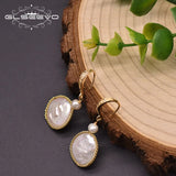 Baroque Pearl Drop Earrings 18k Plated Personalized Jewelry