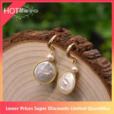 Baroque Pearl Drop Earrings 18k Plated Personalized Jewelry