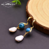 Baroque Pearl Earrings Female Jade Hook Wedding Birthday Noble Jewelry