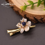 Baroque Pearl Flower Hairpin Lapis Lazuli Hair Accesories