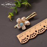 Baroque Pearl Hairpin Aquamarine Jewelry GH0024A