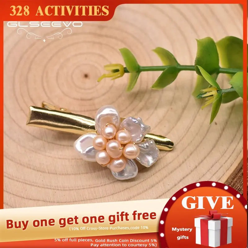 Baroque Pearl Hairpin Wedding Anniversary Flowers Fashion Jewellery