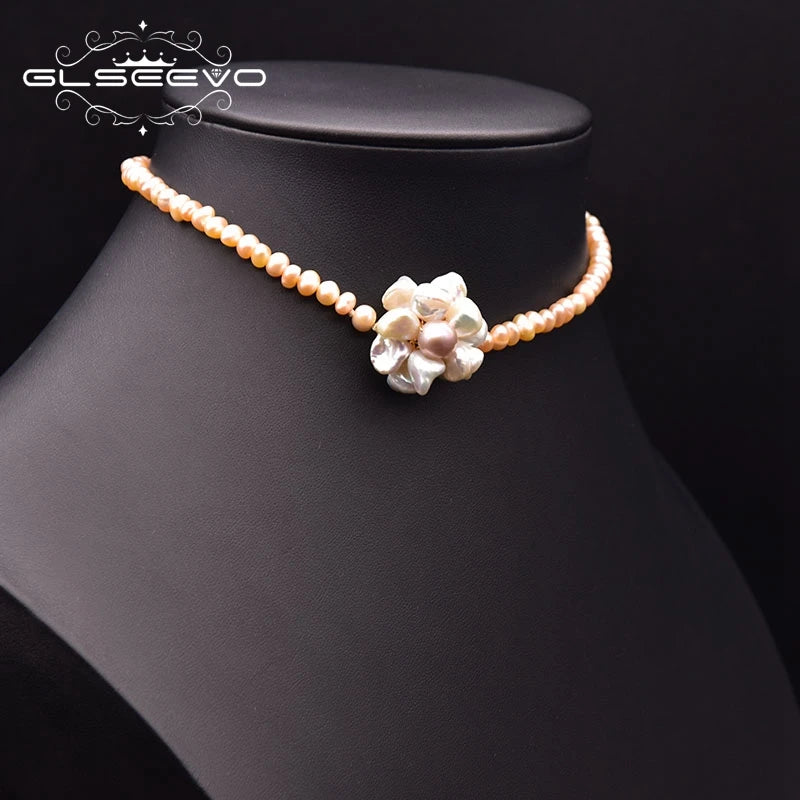 Baroque Pearl Necklace Women Collar Chain Choker Jewelry