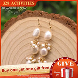 Baroque Pearl Star Earrings For Women Wedding Gift Drop Earring GE0963