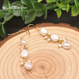 Baroque Pearl Star Earrings For Women Wedding Gift Drop Earring GE0963