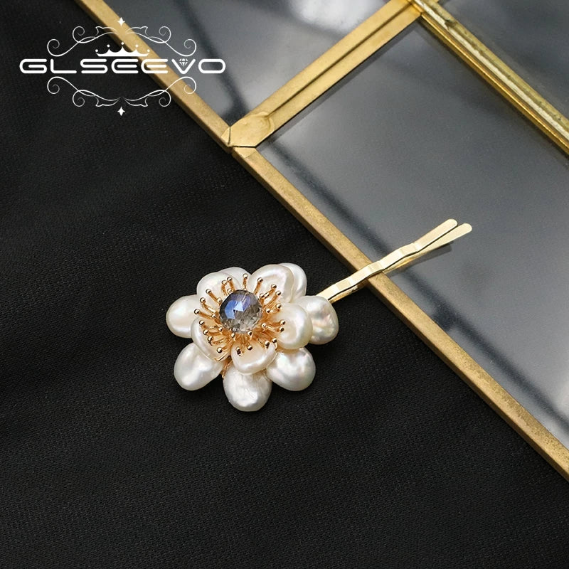 Baroque Pearls Zircon Hairpin Vintage Jewelry