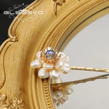 Baroque Pearls Zircon Hairpin Vintage Jewelry