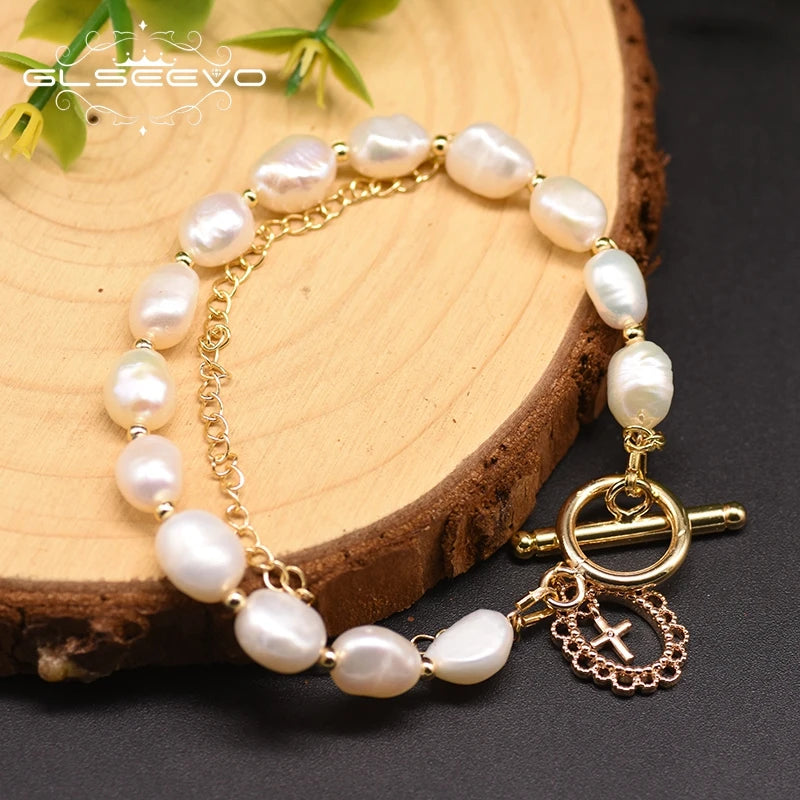 Baroque Pearl Women's Bracelet Anniversary Gift Jewelry