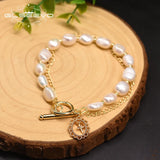 Baroque Pearl Women's Bracelet Anniversary Gift Jewelry