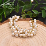 Freshwater Pearl Adjustable Bracelet Women Party Gift Charm Jewellery