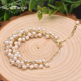 Freshwater Pearl Adjustable Bracelet Women Party Gift Charm Jewellery