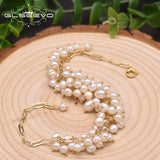Freshwater Pearl Adjustable Bracelet Women Party Gift Charm Jewellery