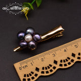Natural Freshwater Pearl Flower Brass Plated 18 Look Blonde Clip To Send Woman