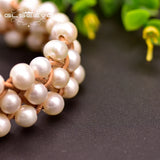Freshwater Pearl Bracelet Multi-Layer Leather Bracelet for Women