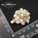 Freshwater Pearl Double Flower Hairpin Wedding Jewelry