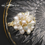 Freshwater Pearl Double Flower Hairpin Wedding Jewelry
