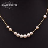 Freshwater Pearl Clavicle Chain Womens Necklace GN0299