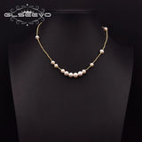 Freshwater Pearl Clavicle Chain Womens Necklace GN0299