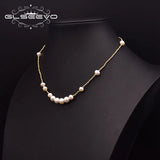 Freshwater Pearl Clavicle Chain Womens Necklace GN0299