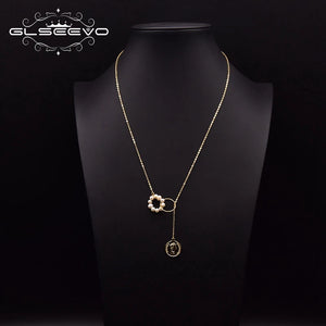 Freshwater Pearl Long Necklace Women's Party Anniversary GN0266