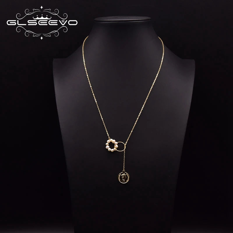 Freshwater Pearl Long Necklace Women's Party Anniversary GN0266